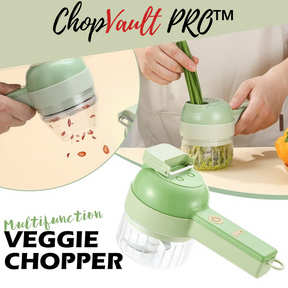 CHOPVAULT PRO™ MULTIFUNCTIONAL 4 IN 1 WIRELESS ELECTRIC VEGETABLES CUTTER